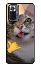 Silly Cat Call Redmi Note 10 Pro Glass Case