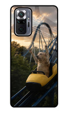 Rollercoaster Dog Redmi Note 10 Pro Glass Case