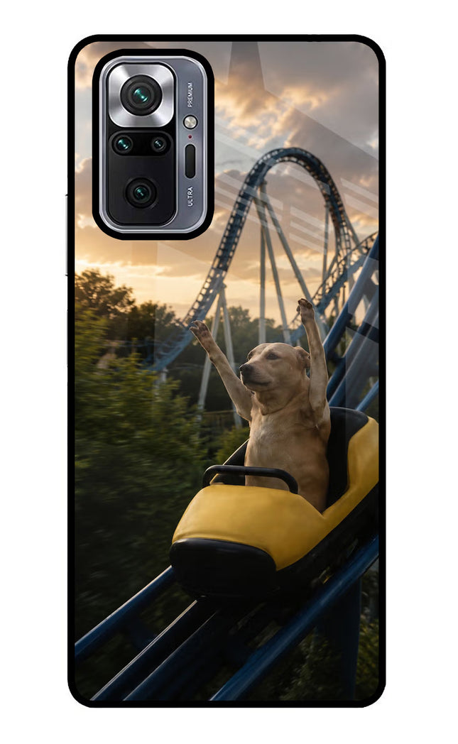 Rollercoaster Dog Redmi Note 10 Pro Glass Case