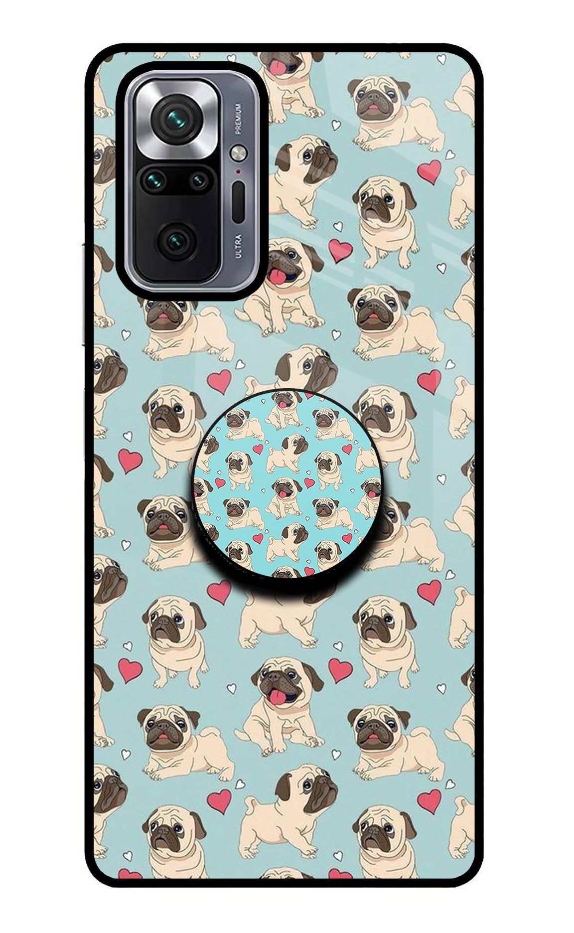 Pug Dog Redmi Note 10 Pro Glass Case