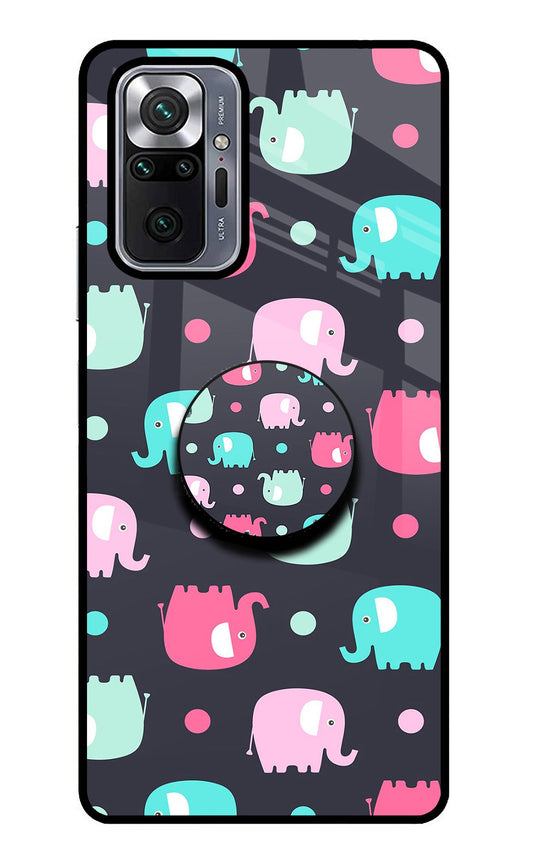 Baby Elephants Redmi Note 10 Pro Glass Case