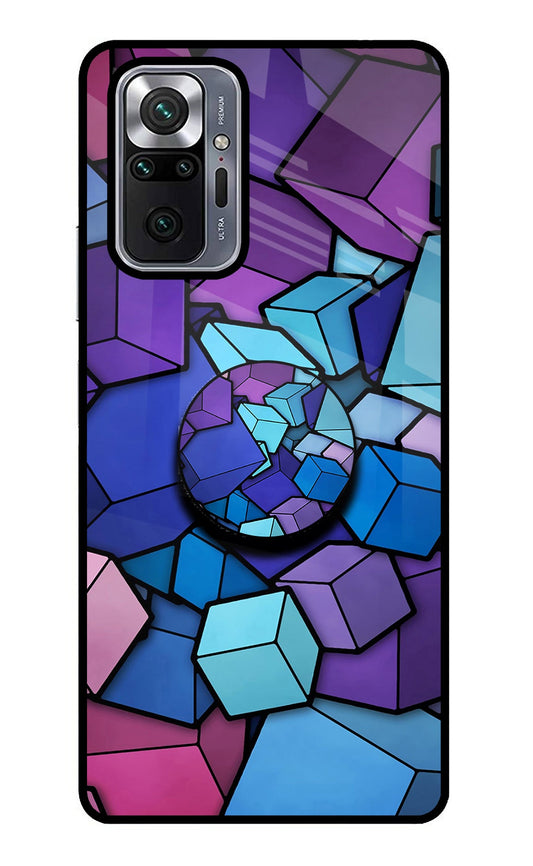 Cubic Abstract Redmi Note 10 Pro Glass Case