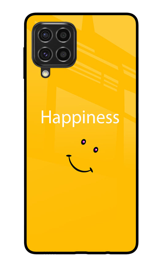 Happiness With Smiley Samsung F62 Glass Case
