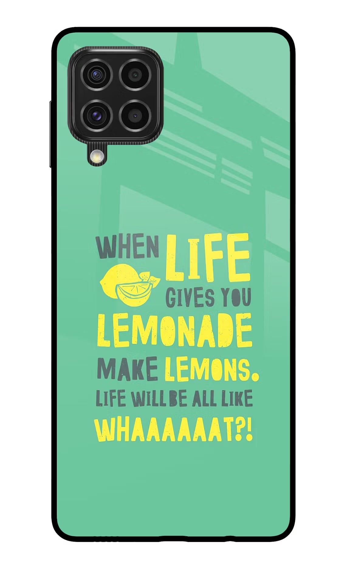 Quote Samsung F62 Glass Case Back Cover by Casekaro