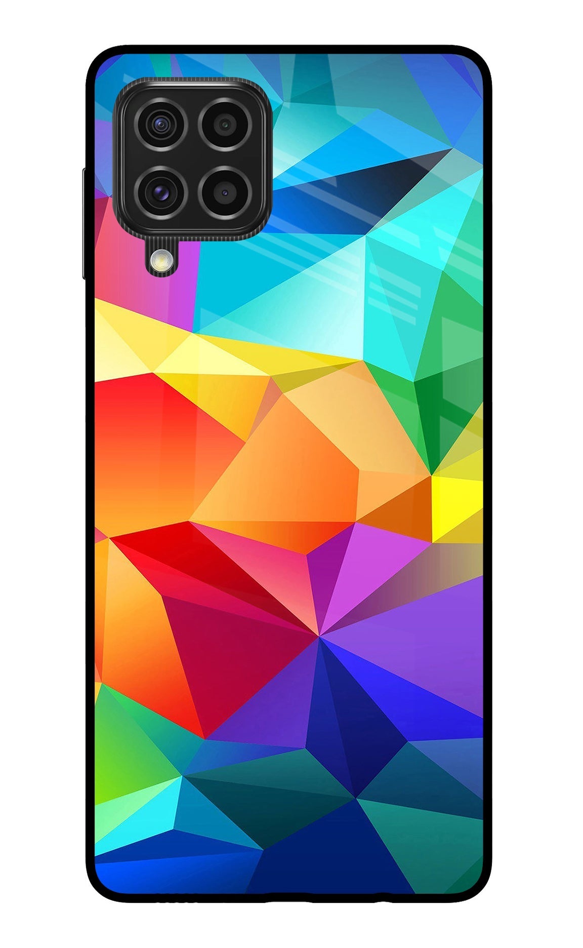 Abstract Pattern Samsung F62 Glass Case