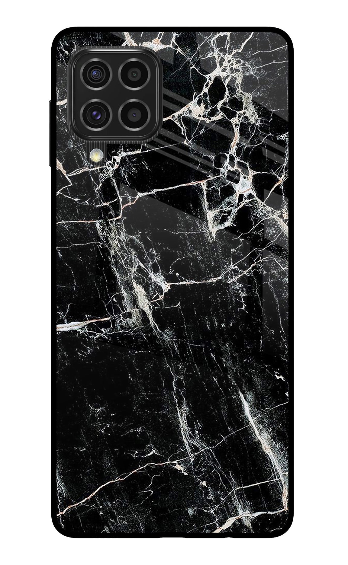 Black Marble Texture Samsung F62 Back Cover