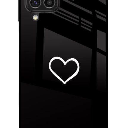 Heart Samsung F62 Glass Case