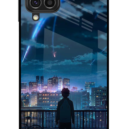 Anime Samsung F62 Glass Case Back Cover by Casekaro