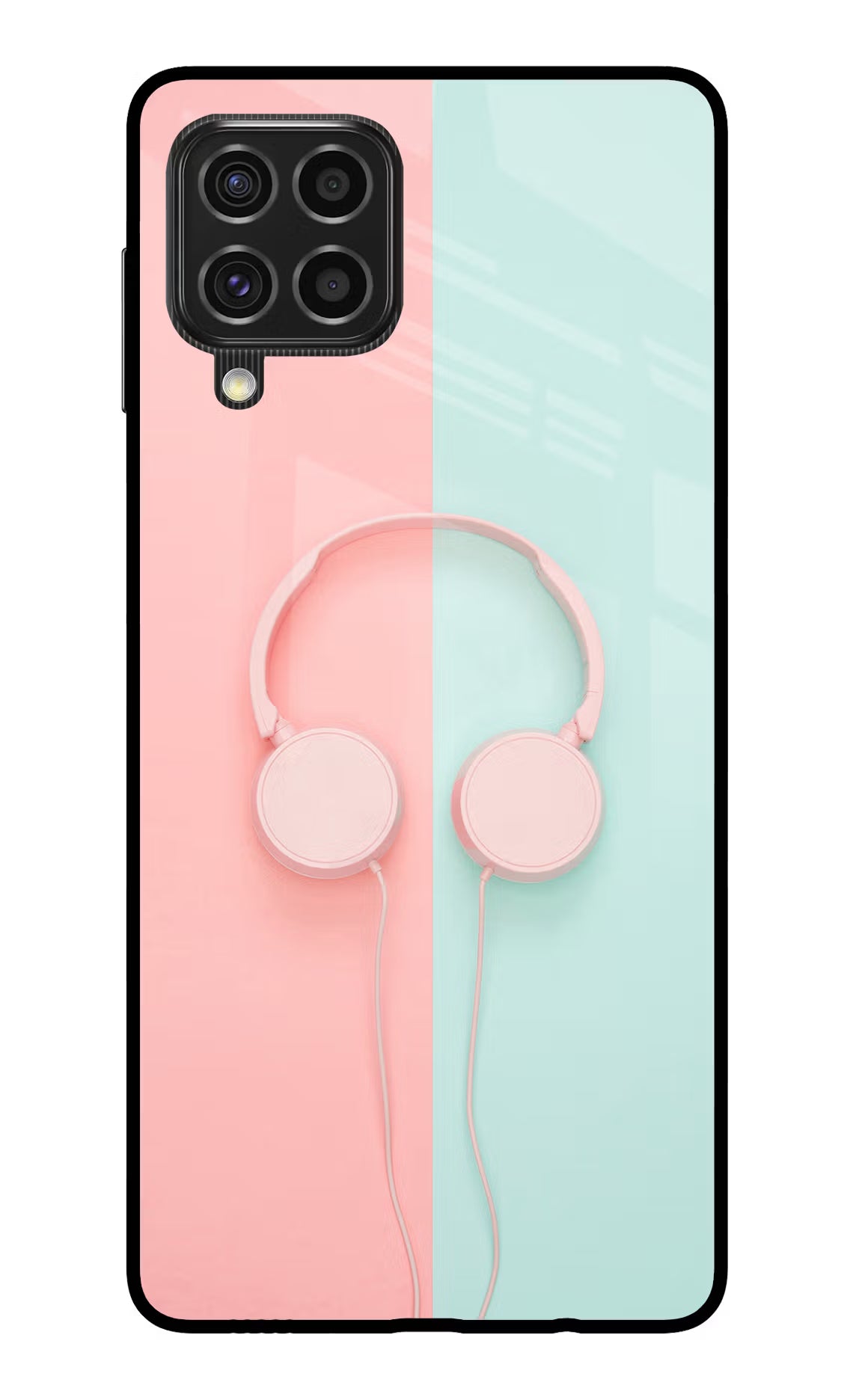 Music Lover Samsung F62 Glass Case Back Cover by Casekaro