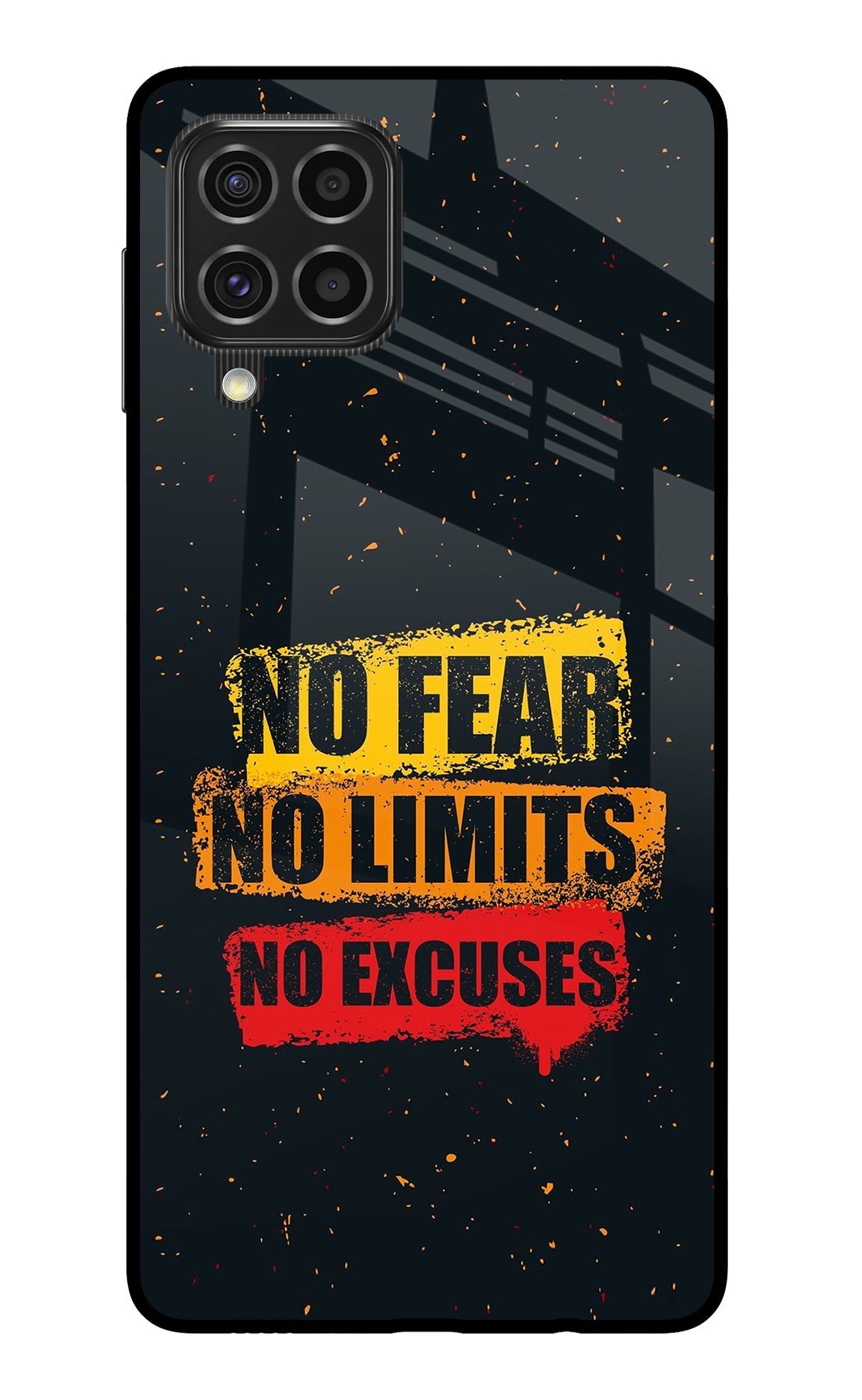 No Fear No Limits No Excuse Samsung F62 Back Cover