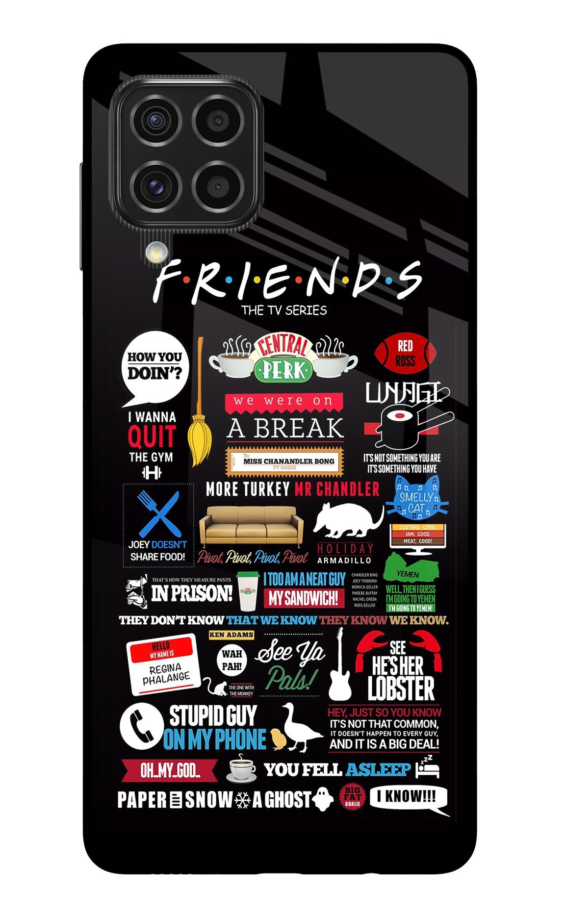 FRIENDS Samsung F62 Back Cover