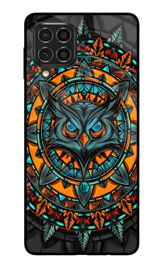 Angry Owl Art Samsung F62 Glass Case