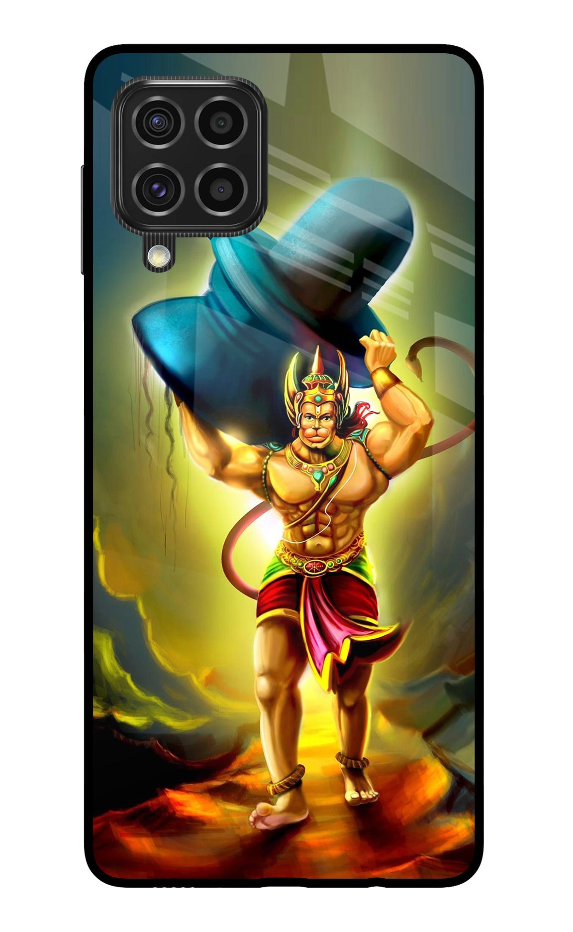 Lord Hanuman Samsung F62 Glass Case