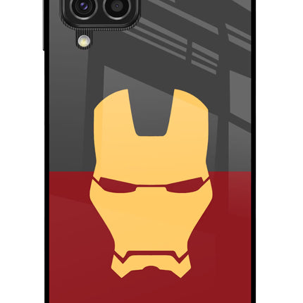 Ironman Samsung F62 Glass Case Back Cover by Casekaro