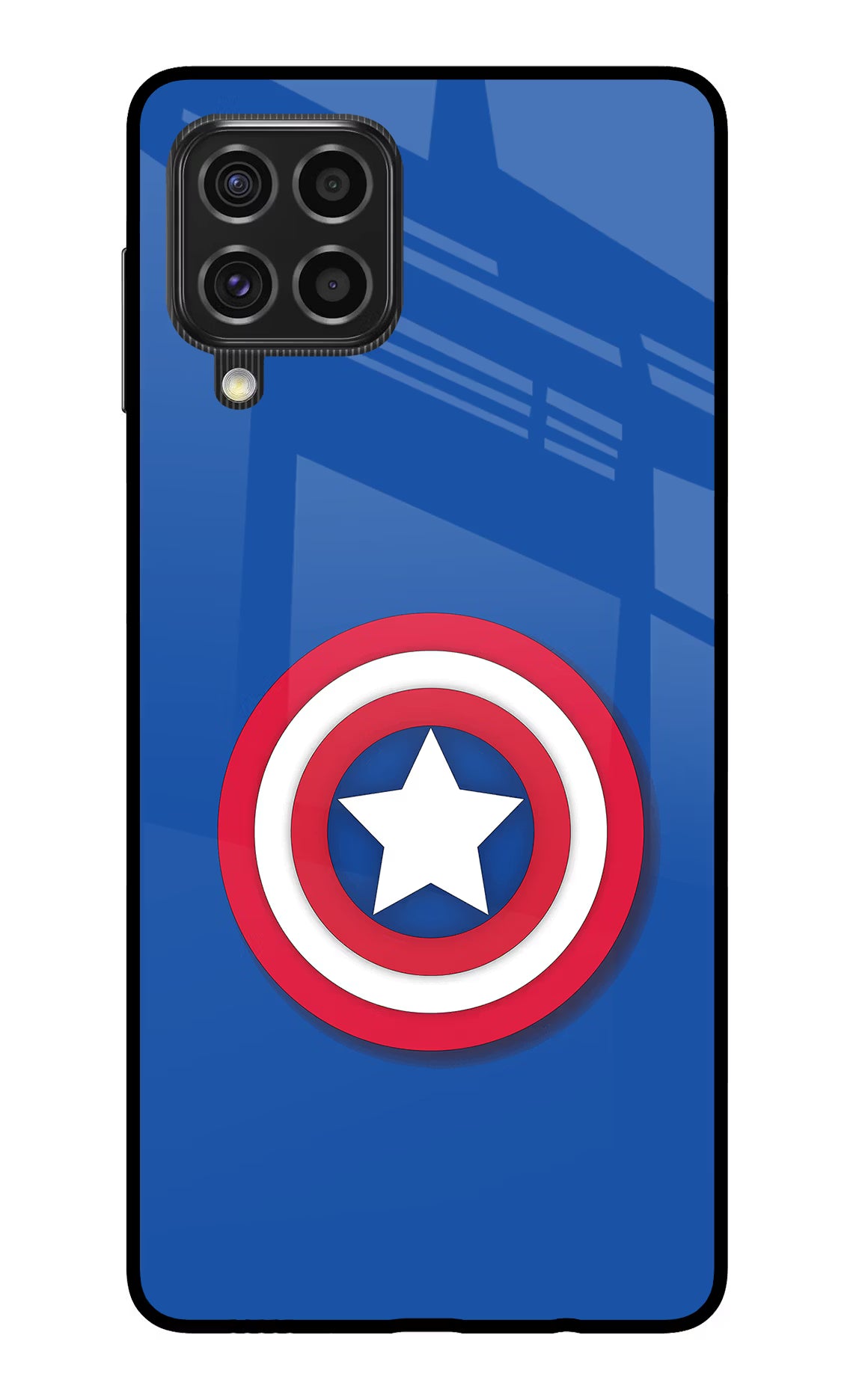 Shield Samsung F62 Glass Case Back Cover by Casekaro