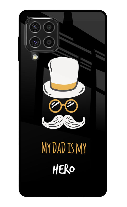 My Dad Is My Hero Samsung F62 Glass Case