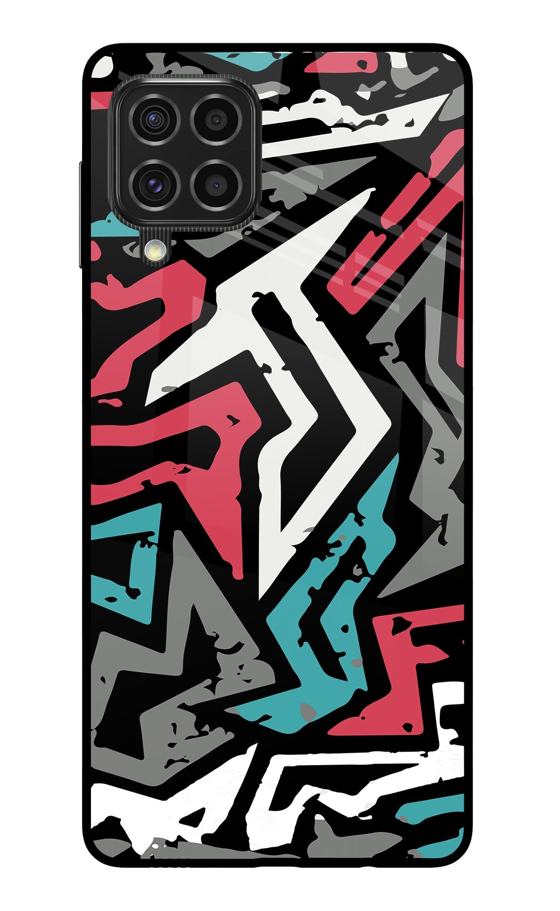 Geometric Graffiti Samsung F62 Back Cover