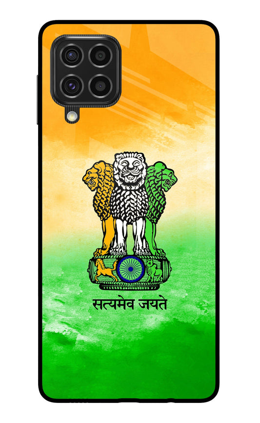 Satyamev Jayate Flag Samsung F62 Glass Case