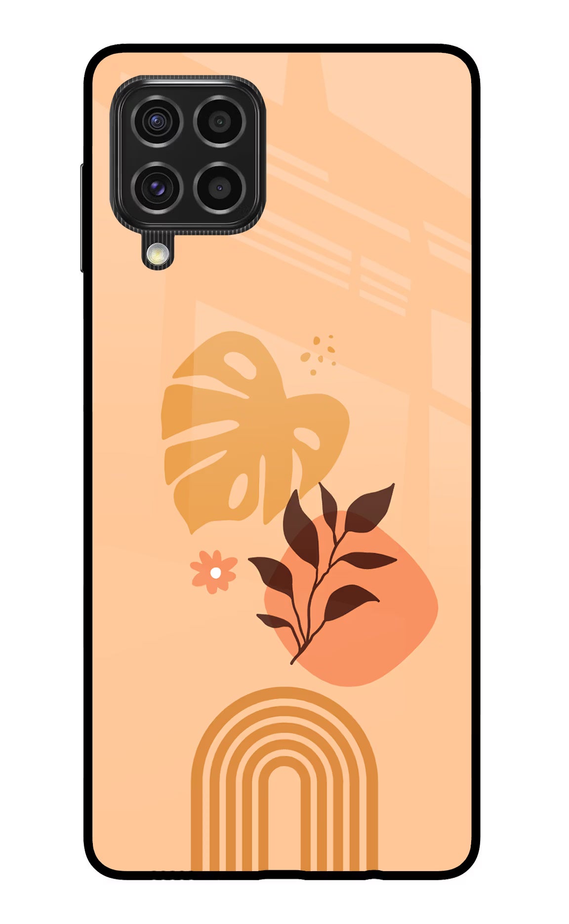 Bohemian Art Samsung F62 Glass Case Back Cover by Casekaro