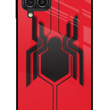 Spider Samsung F62 Glass Case Back Cover by Casekaro