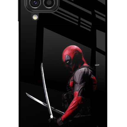 Deadpool Samsung F62 Glass Case Back Cover by Casekaro