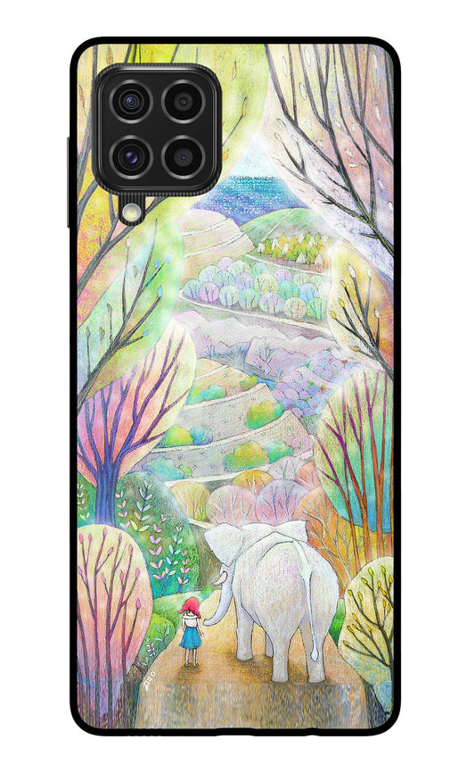 Nature Painting Samsung F62 Glass Case