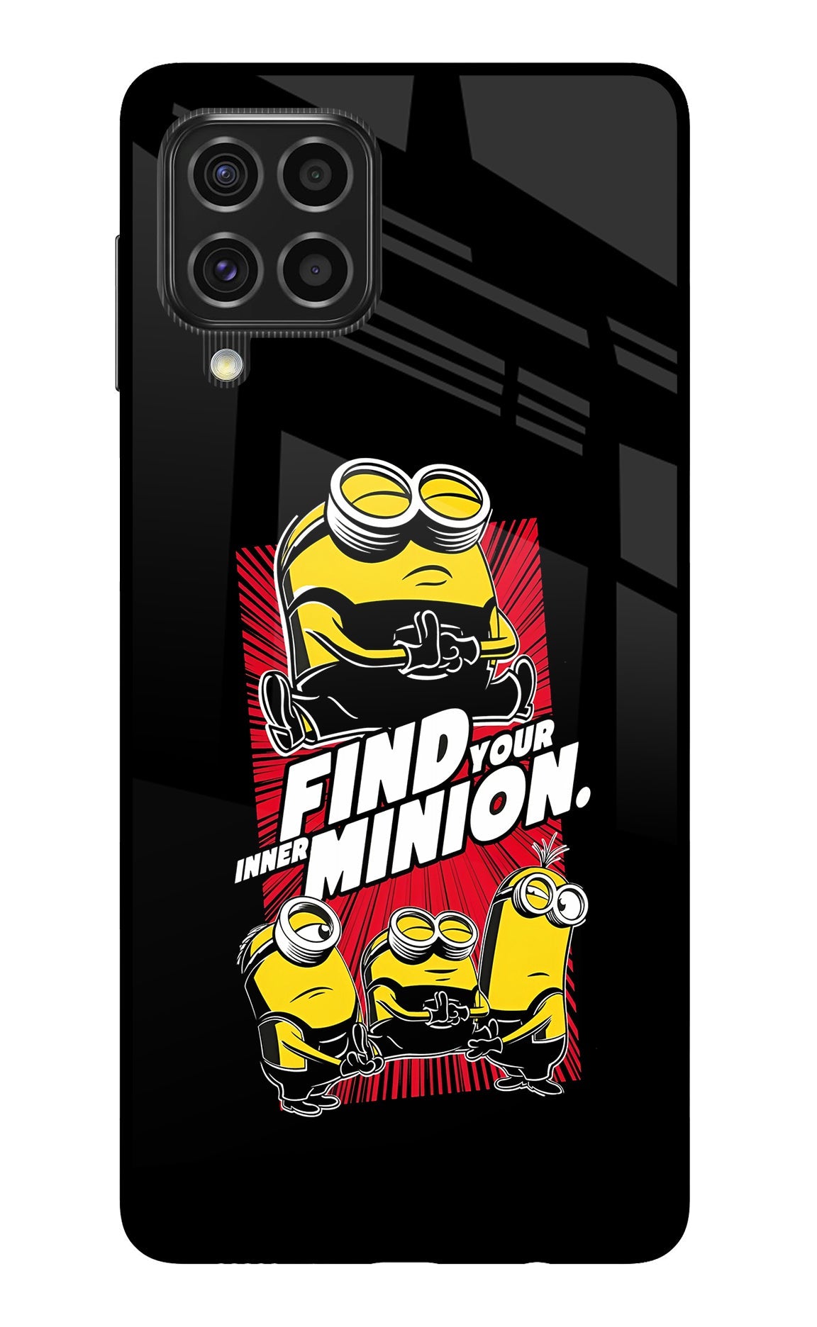 Find your inner Minion Samsung F62 Glass Case