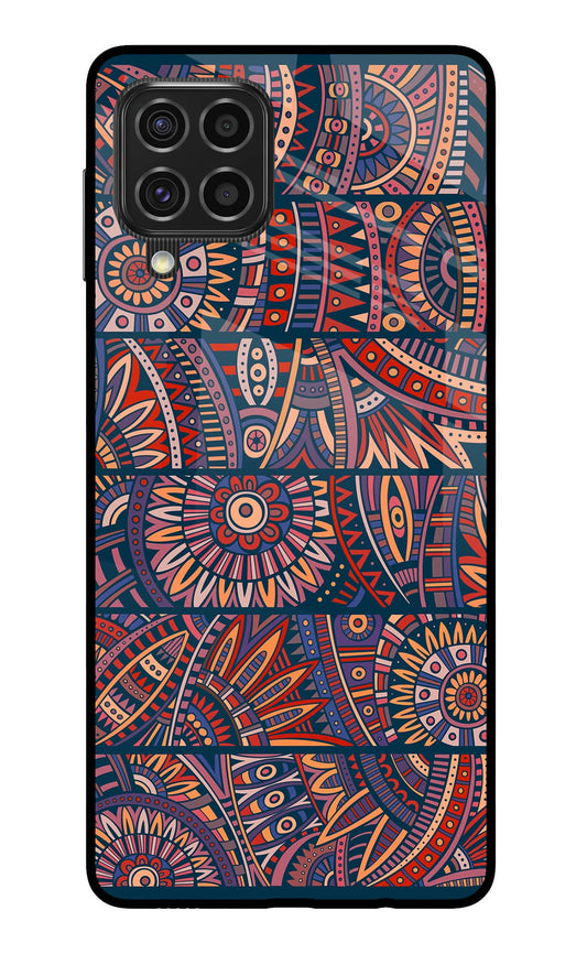 African Culture Design Samsung F62 Glass Case