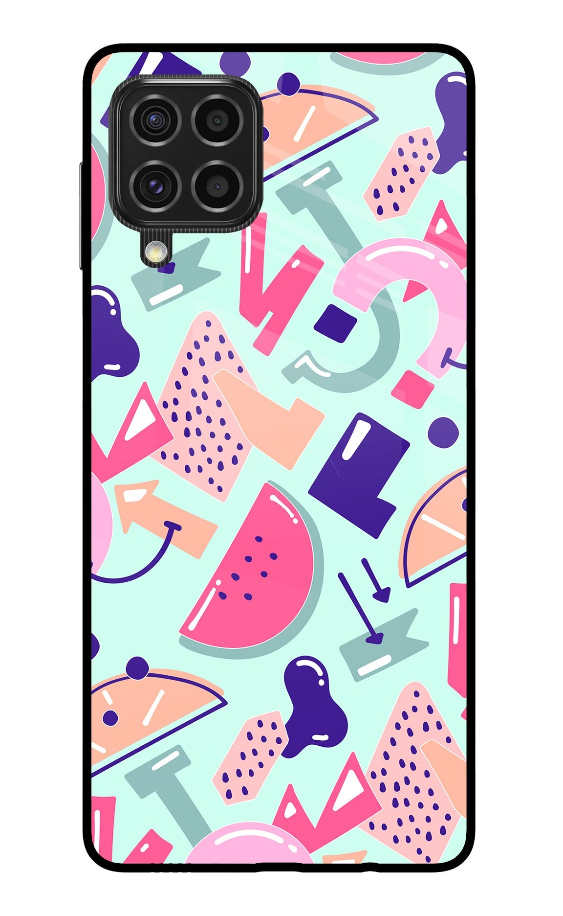 Doodle Pattern Samsung F62 Back Cover