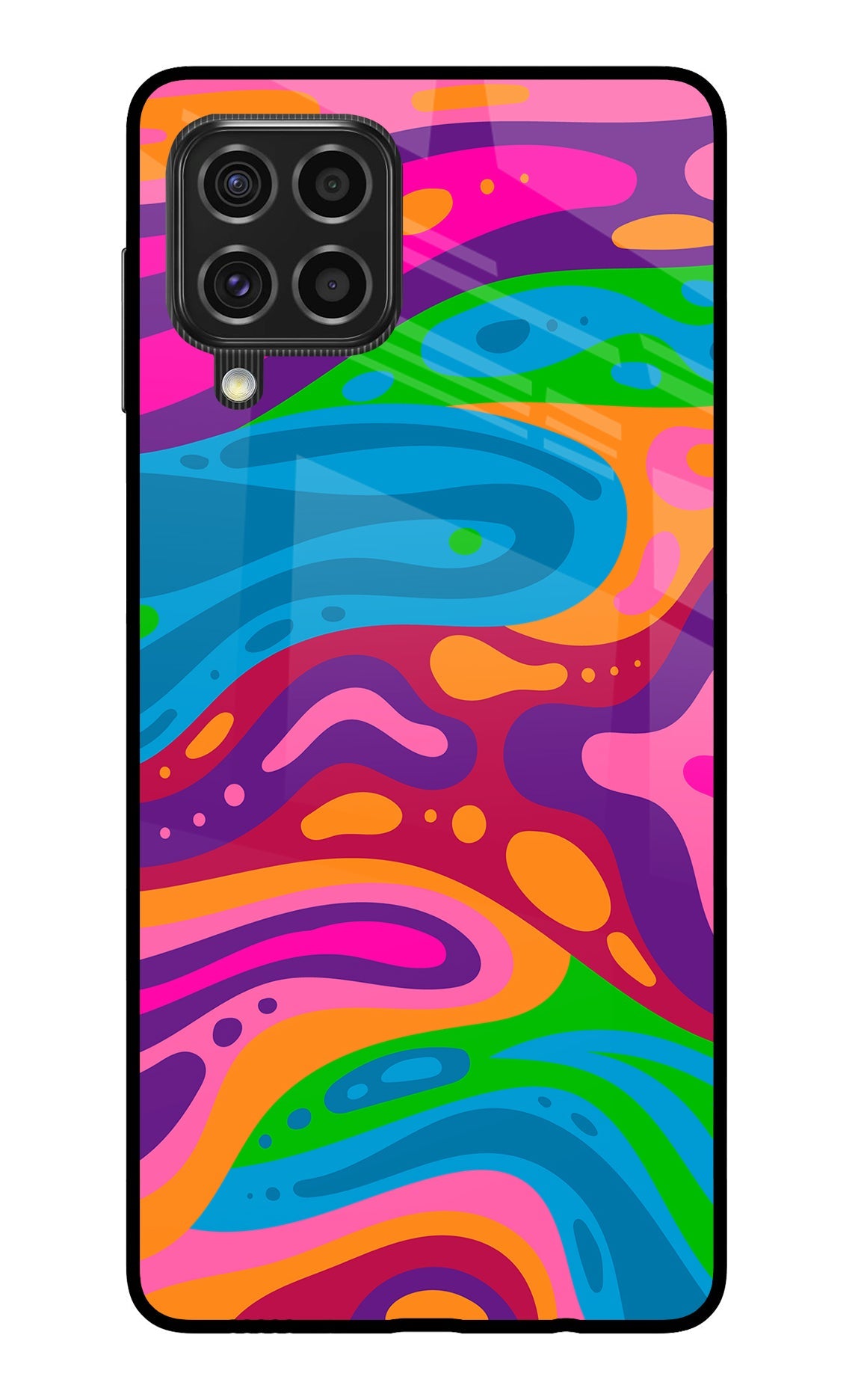 Trippy Pattern Samsung F62 Back Cover