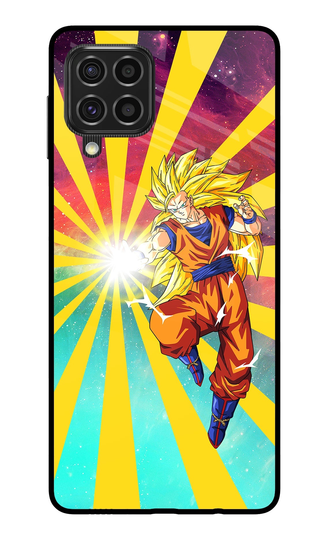 Goku Super Saiyan Samsung F62 Glass Case