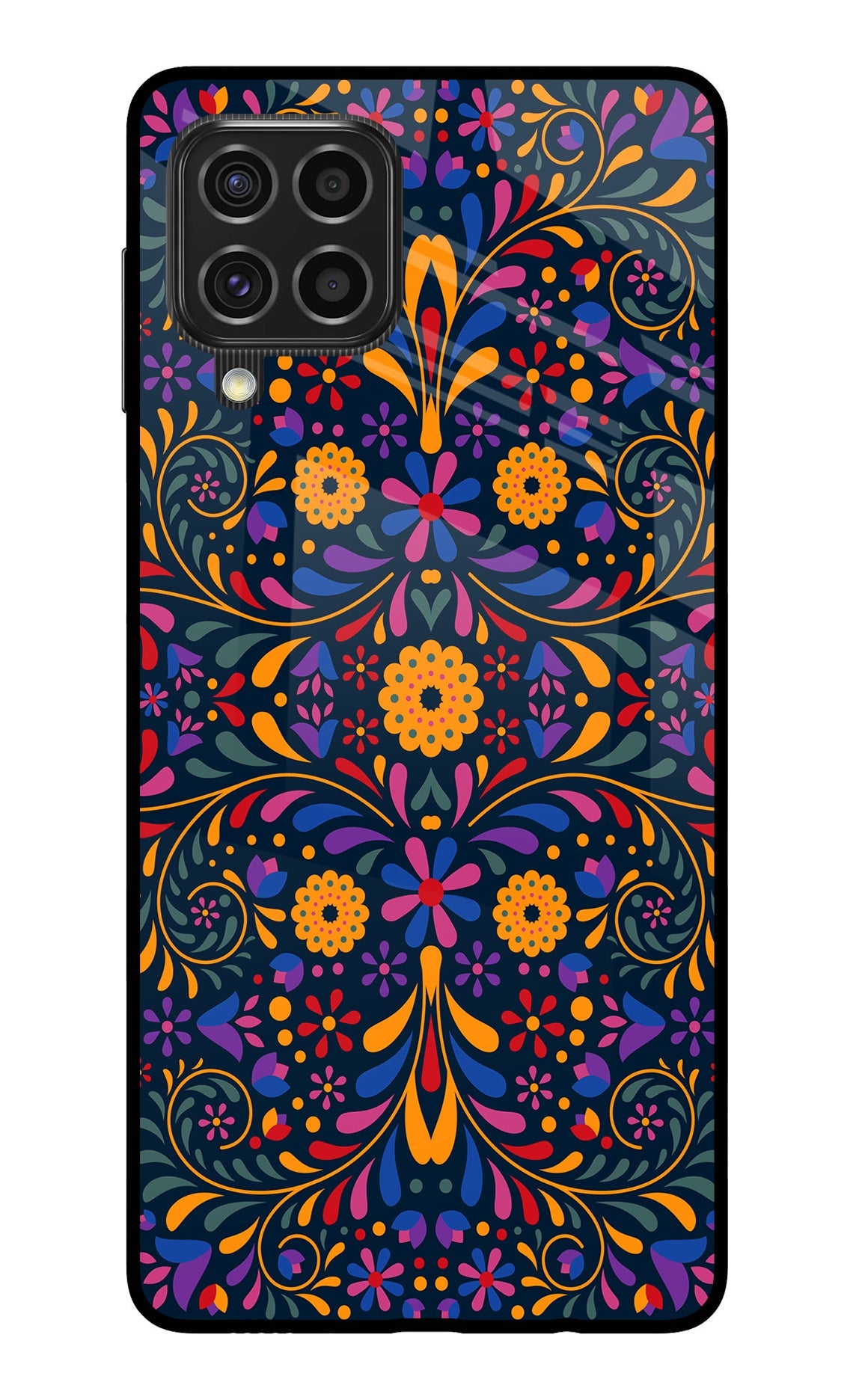 Mexican Art Samsung F62 Glass Case