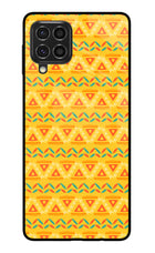 Tribal Pattern Samsung F62 Glass Case