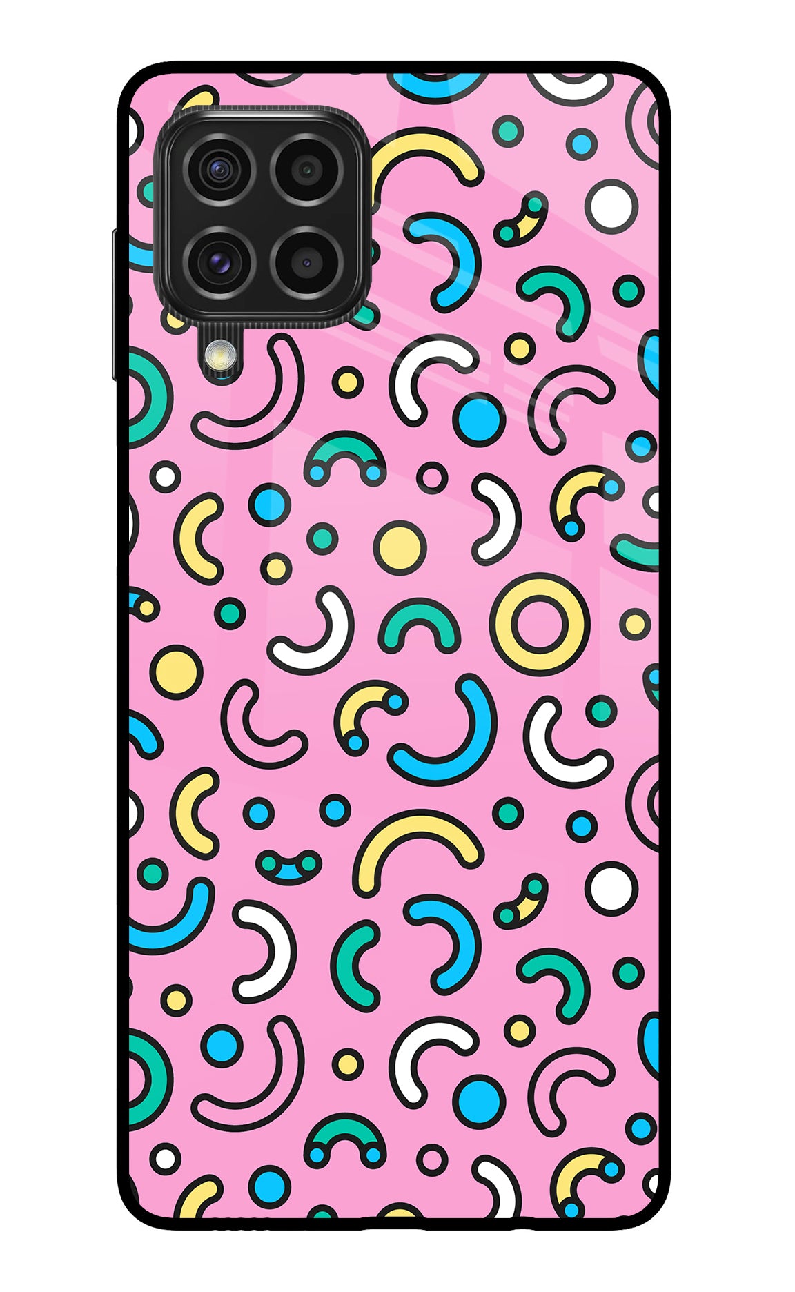 Memphis Design Samsung F62 Back Cover