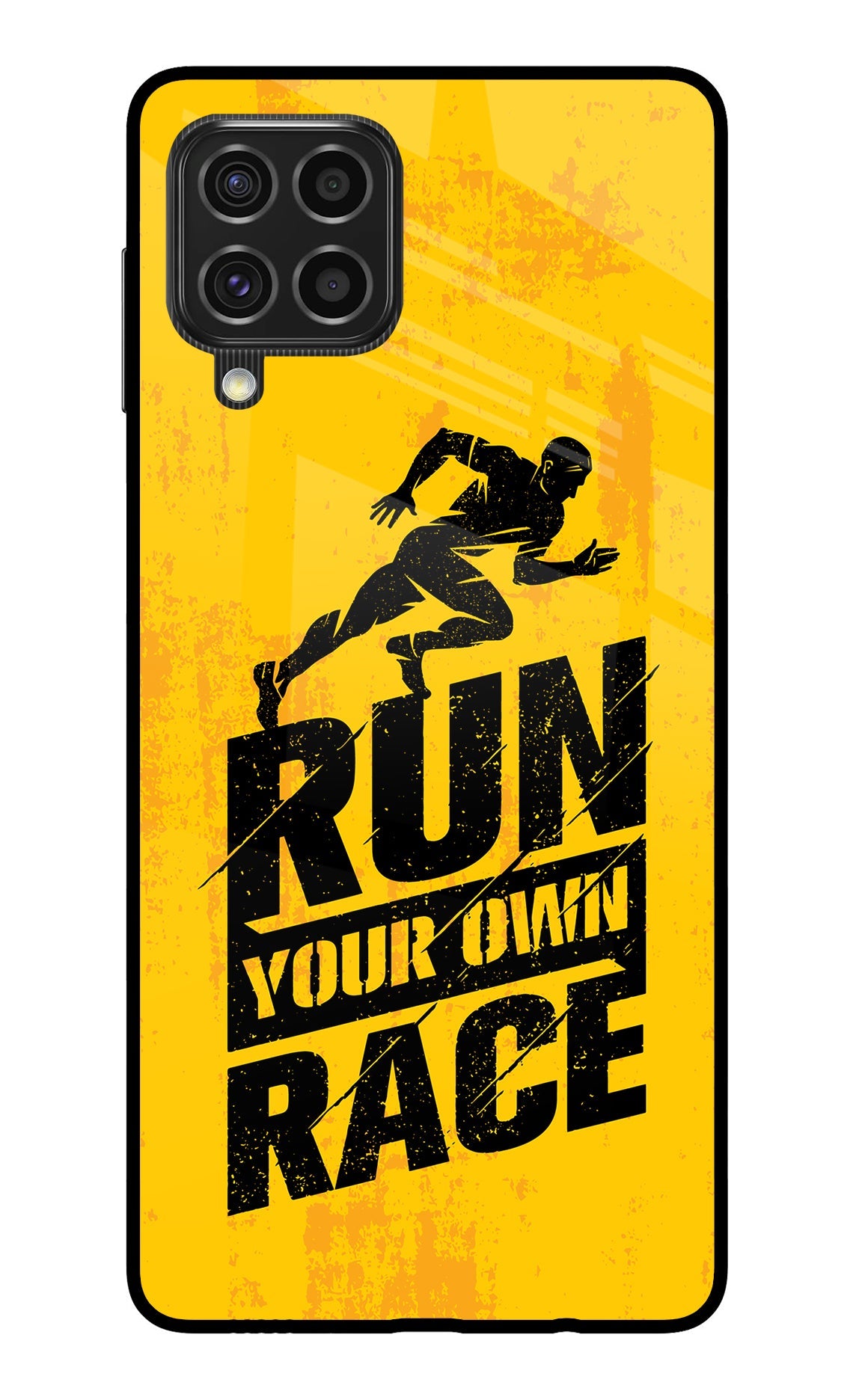 Run Your Own Race Samsung F62 Glass Case