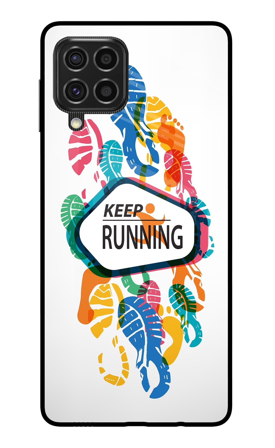 Keep Running Samsung F62 Back Cover