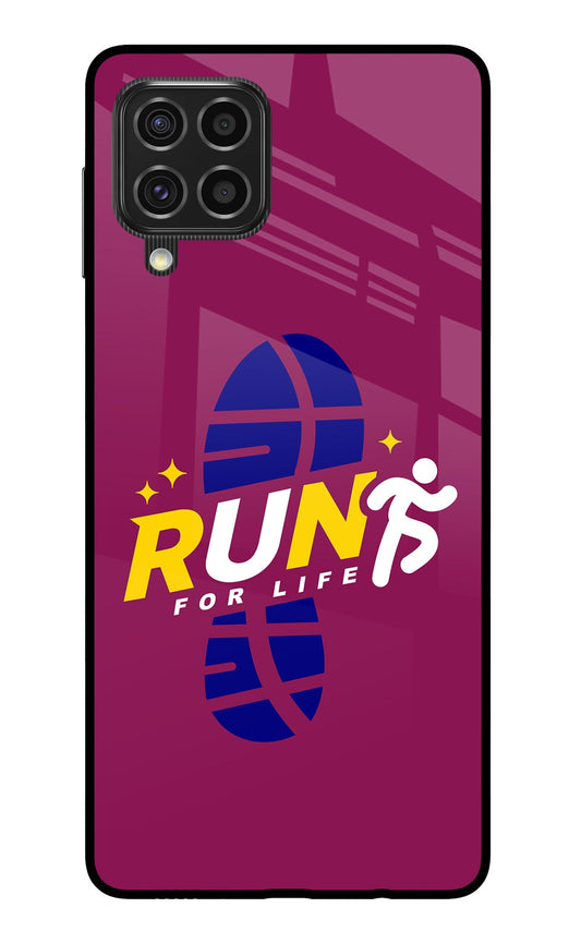 Run for Life Samsung F62 Glass Case