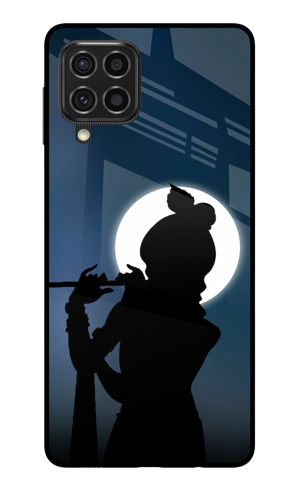 Shri Krishna Silhouette Samsung F62 Back Cover