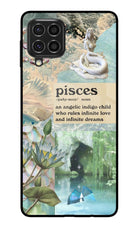 Pisces Zodiac Samsung F62 Glass Case