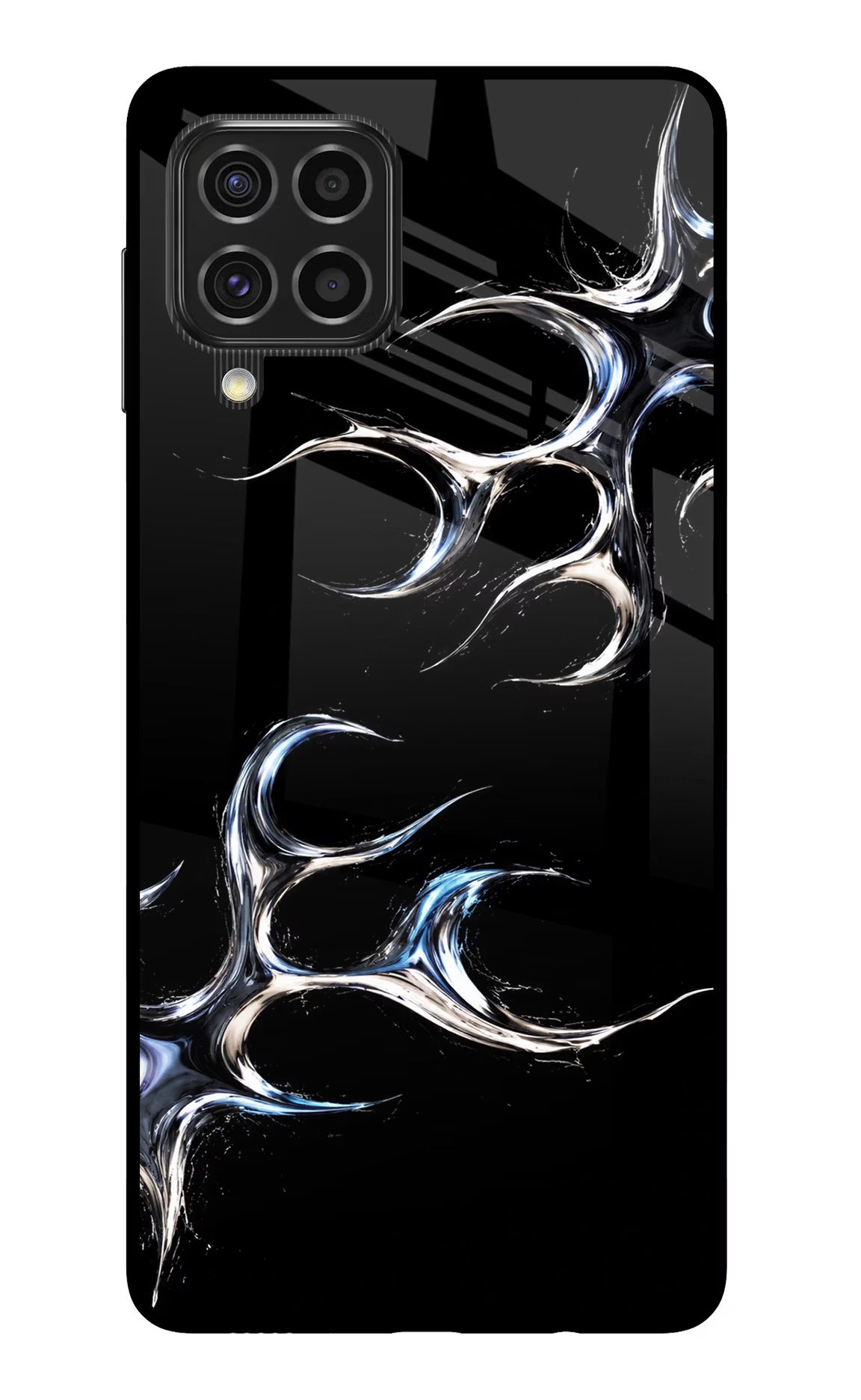 Chrome Tribal Samsung F62 Glass Case
