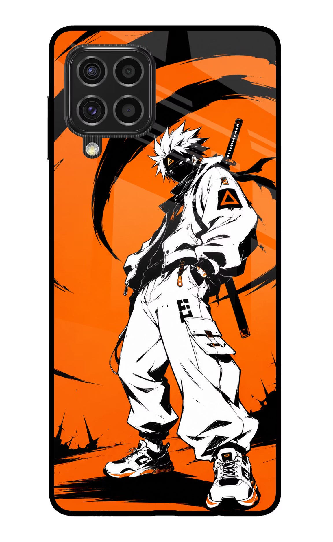 Street Samurai  Samsung F62 Glass Case