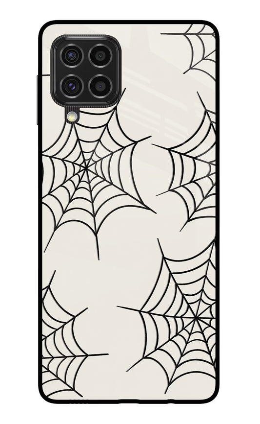 Spider Web Samsung F62 Glass Case