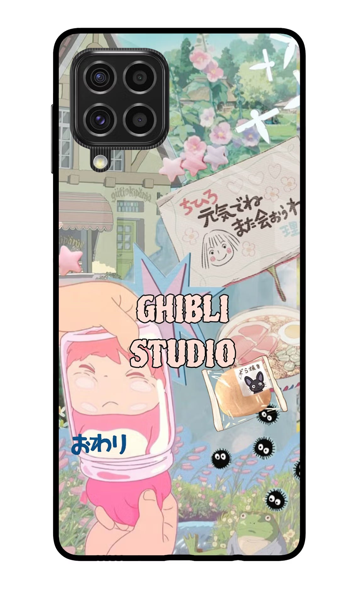 Studio Ghibli Samsung F62 Glass Case