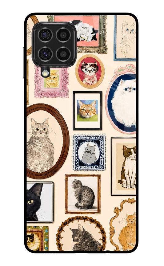 Mirror Cats Samsung F62 Glass Case