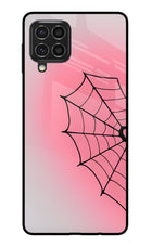 Pink Web Samsung F62 Glass Case