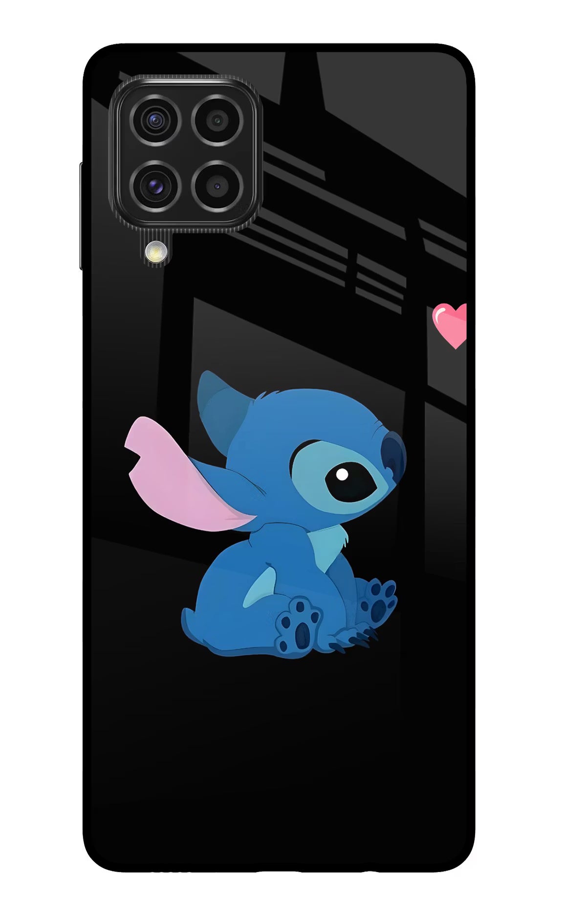 Stitch Crush Samsung F62 Glass Case