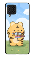 Tiger Treat Samsung F62 Glass Case