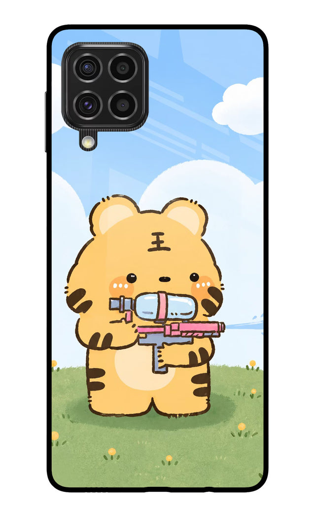 Tiger Treat Samsung F62 Glass Case