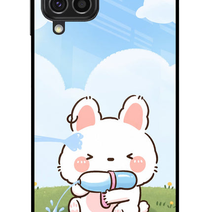 Bunny Treat Samsung F62 Glass Case