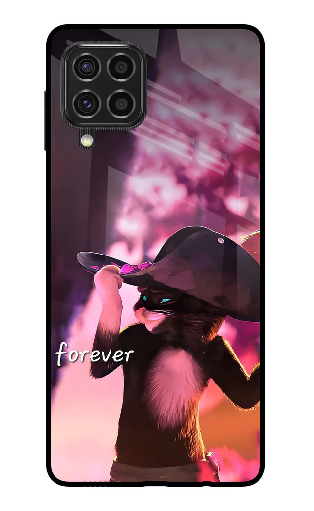 Forever Cat Samsung F62 Glass Case